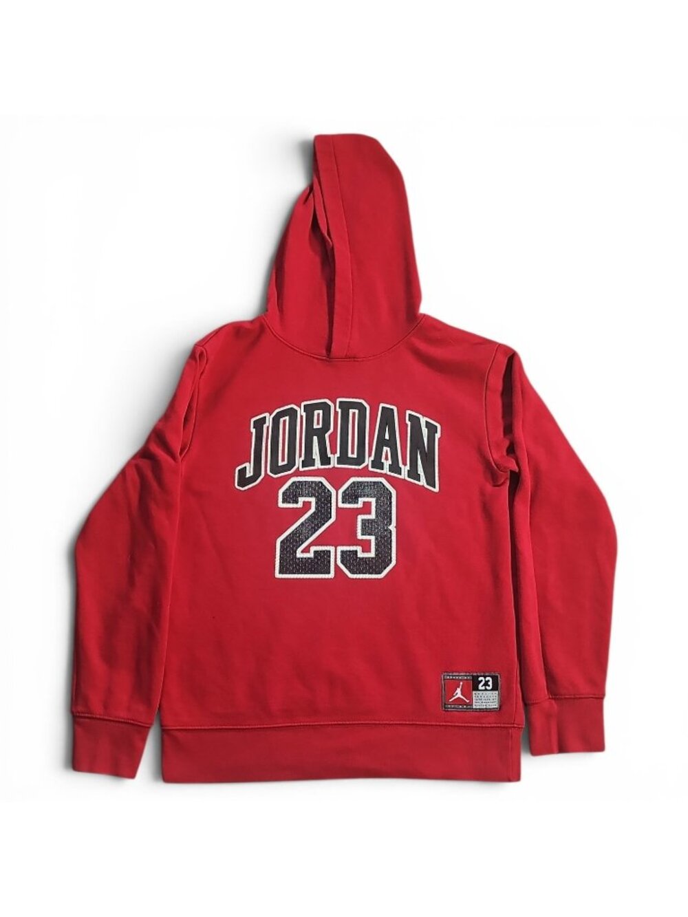 Jordan 23 Youth Hoodie Red Pullover Red Boys Size Large 12-13 Years